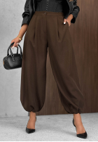 Material Hose joggery z gumką Taille Warm Whispers Schwarz