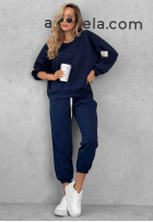 Jogginganzug aus Viskose Sunday Mood Dunkelblau