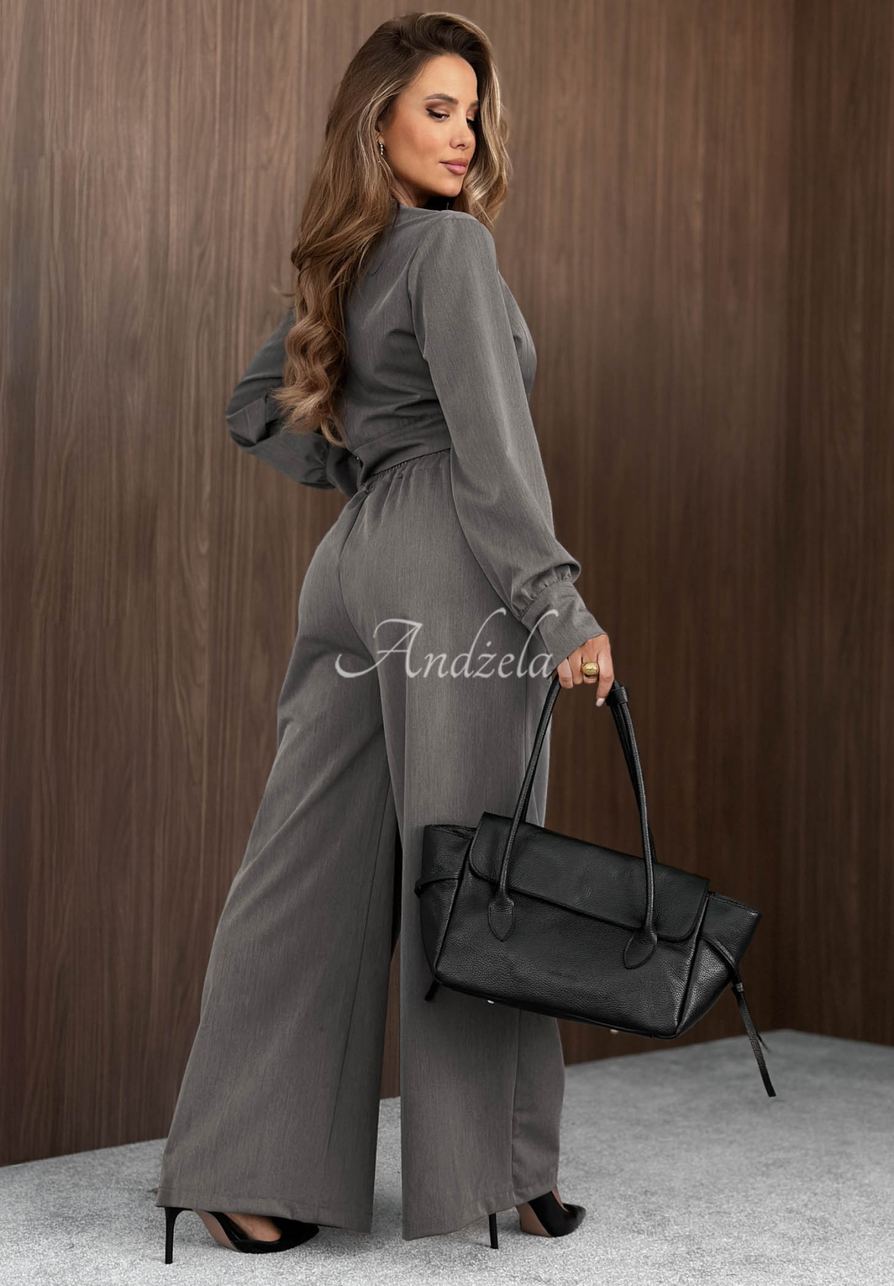 Elegantes Set mit Falten Style Desire Grau
