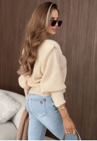 Pullover z poduszkami Lost Signal hellbeige