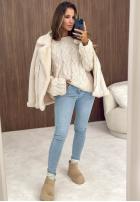 Hose Jeans skinny push up Latte Break Hellblau
