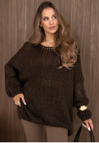 Miękki Pullover oversize Sugar Babe Beige