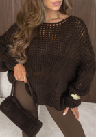 Miękki Pullover oversize Sugar Babe Beige