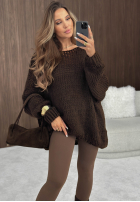 Miękki Pullover oversize Sugar Babe Beige
