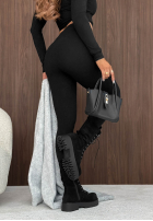 Dopasowane Leggings Lucky Girl Schwarz