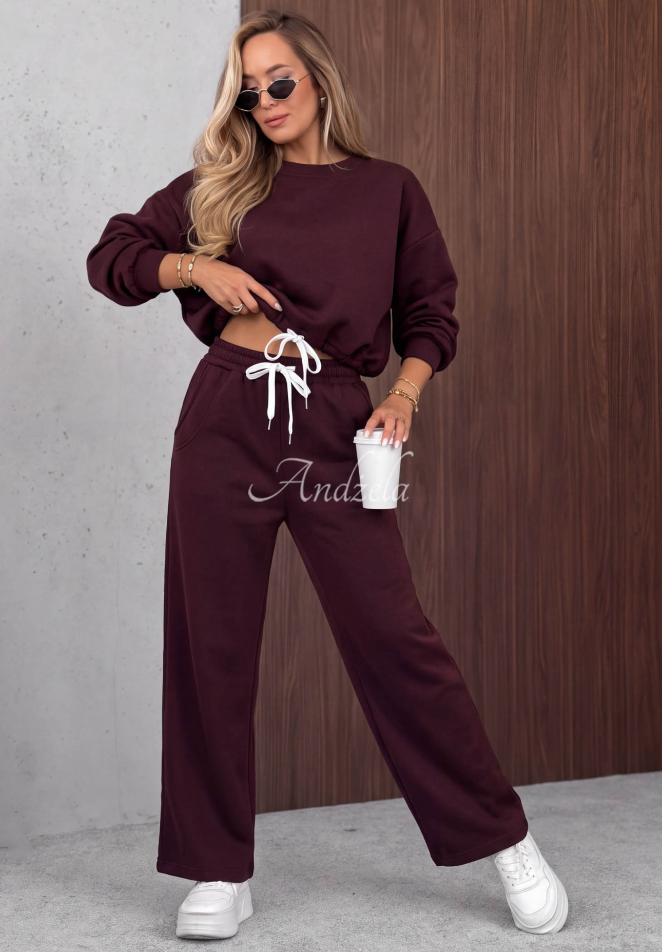 Viskose-Jogginganzug Berry Cute Beerenfarben