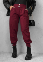 Material Hose joggery z guzikami Divine Charm Schwarz