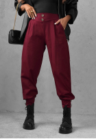 Material Hose joggery z guzikami Divine Charm Schwarz
