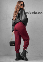 Material Hose joggery z guzikami Divine Charm Schwarz