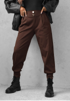 Material Hose joggery z guzikami Divine Charm Schwarz