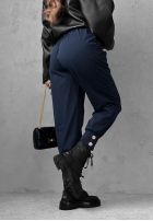 Material Hose joggery z guzikami Divine Charm Schwarz