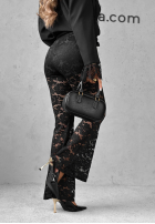 Koronkowe Hose dzwony Pretty Angel Schwarz