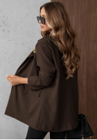 Elegancka Blazer z kołnierzem Timeless Poise Burgunderrot
