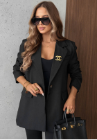 Elegancka Blazer z kołnierzem Timeless Poise Burgunderrot