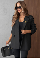 Elegancka Blazer z kołnierzem Timeless Poise Burgunderrot