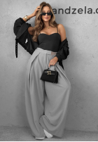 Krótki top na ramiączkach Dark Charm Schwarz
