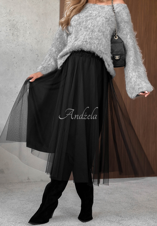 T&uuml;llrock Merlotte Schwarz