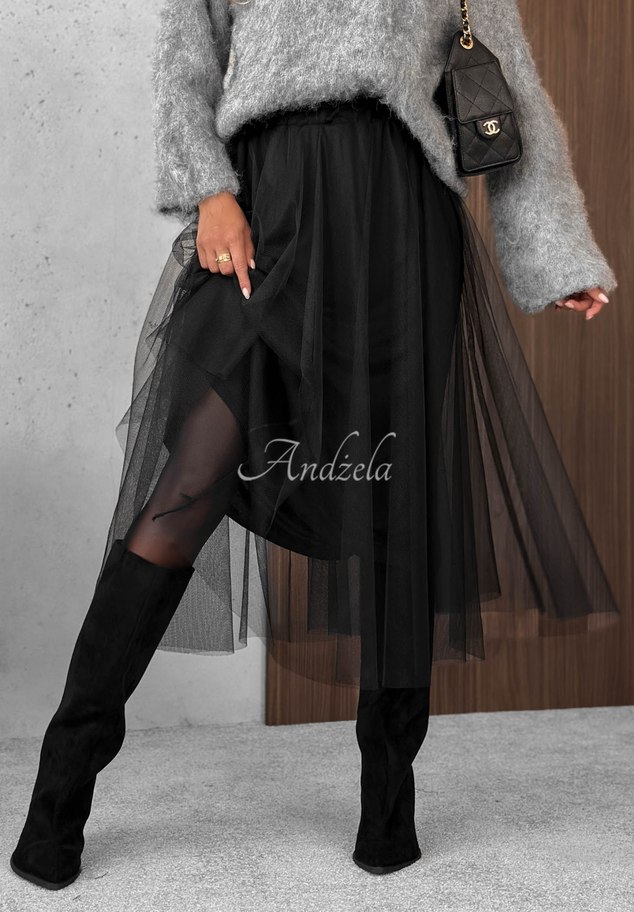 Tüllrock Merlotte Schwarz
