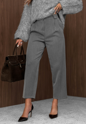 Elegante Zigarettenhose aus Viskose Good Choices Grau