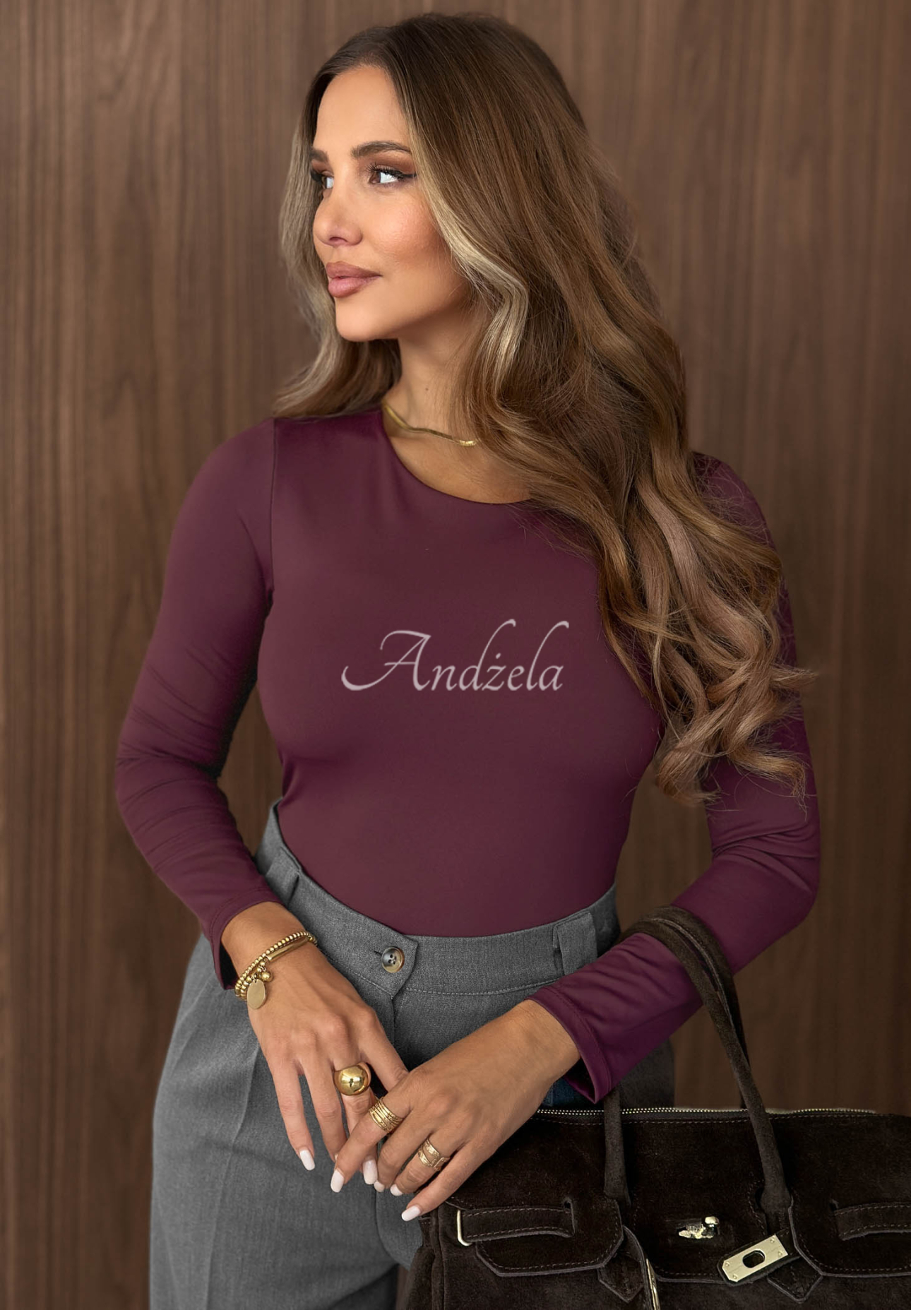 Body longsleeve Soft Reset Beerenfarben