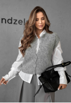 Krótka sweterkowa Weste Cloud Soft Grau