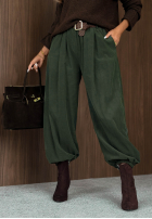 Material Hose joggery z paskiem Simple Edit Schokoladenbraun