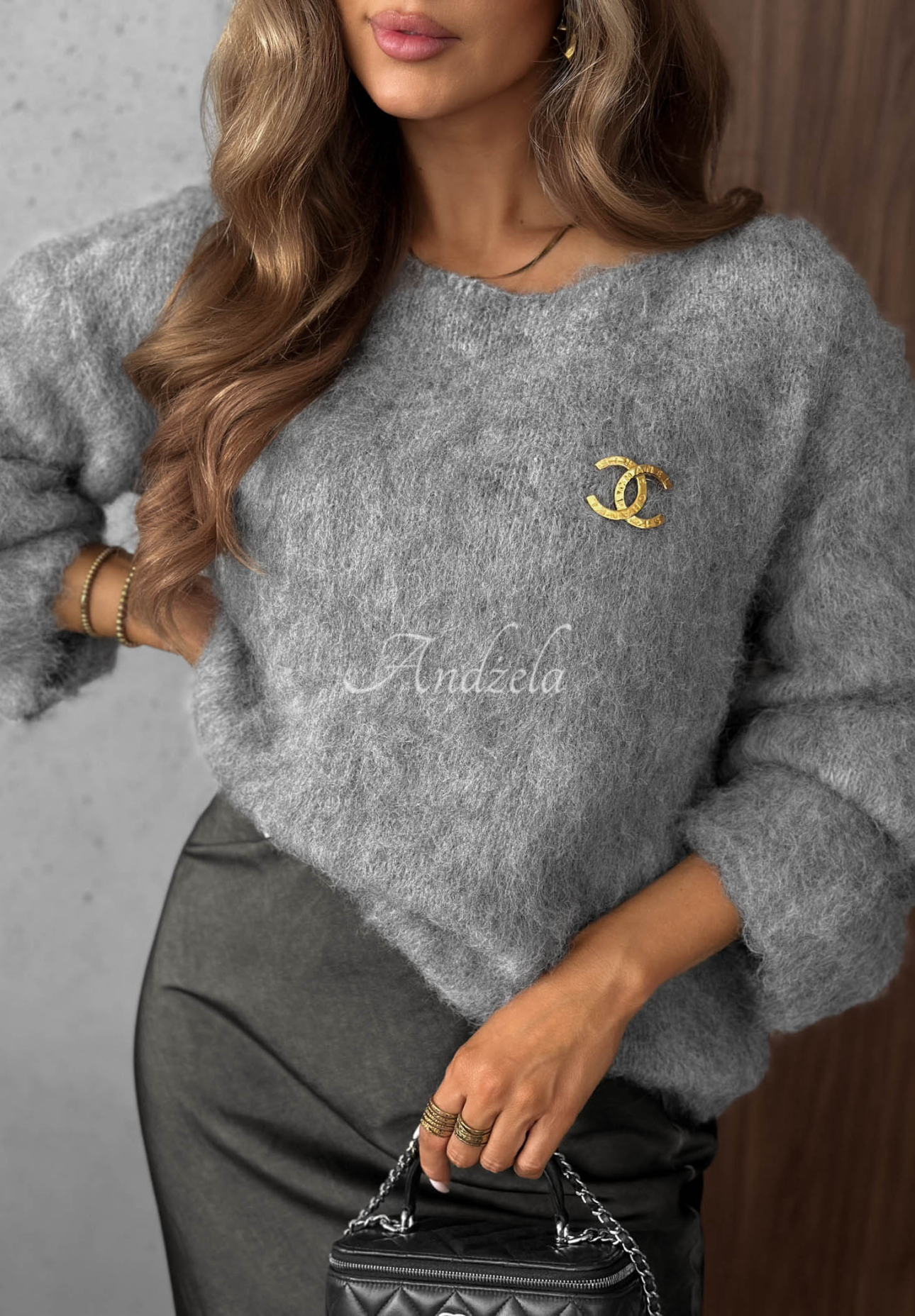 Weicher Pullover mit Wolle Pretty Softness Grau