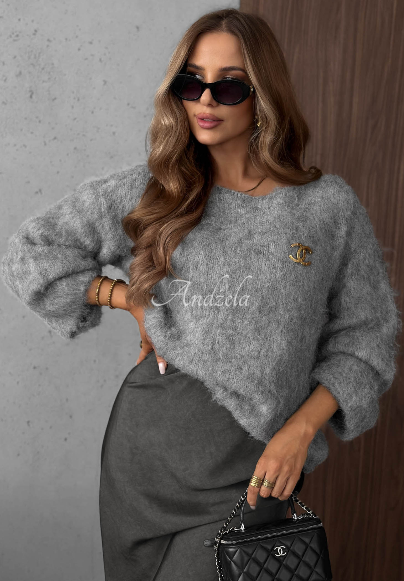 Weicher Pullover mit Wolle Pretty Softness Grau