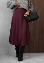 Satynowa Rock maxi Lost Mornings Schokoladenbraun
