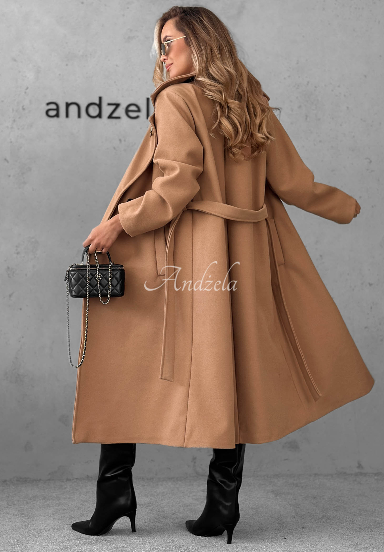 Zweireihiger Mantel mit Gürtel Autumn Fairytale Beige