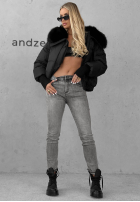 Hose Jeans skinny Pretty Basic Grau