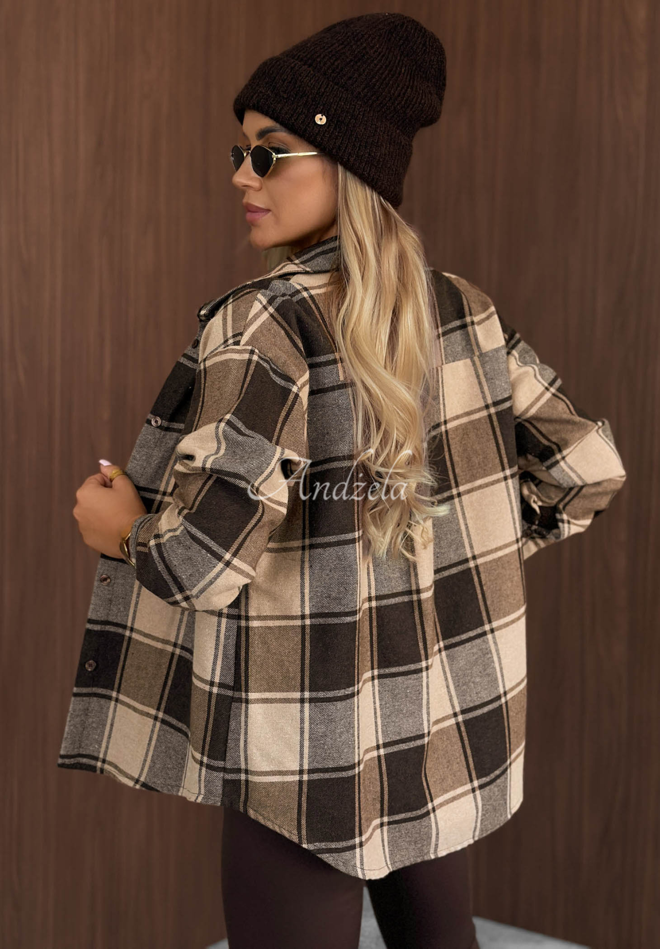 Kariertes Hemd Everyday Crush beige-schokoladenbraun