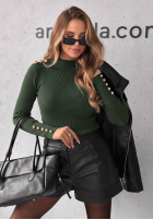 Prążkowana Bluse z wiskozy Essential Fit Burgunderrot