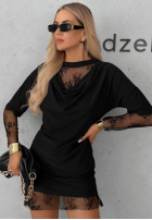 Kleid mini z koronką Elegant Affair Schwarz