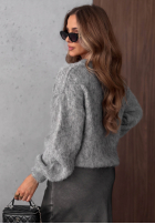 Miękki Pullover oversize Cloud Dream Beerenfarben