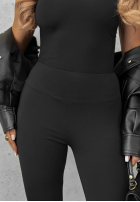 Material Hose dzwony push up Tease Me Schwarz