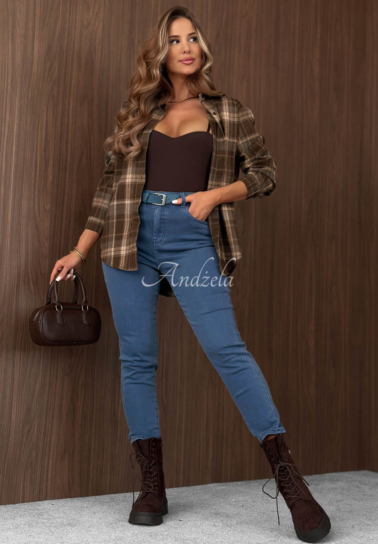 Jeanshose mit Gürtel Nothing More Blau