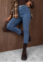 Hose Jeans z paskiem Nothing More jasnogranatowe