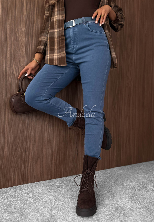 Jeanshose mit G&uuml;rtel Nothing More Blau