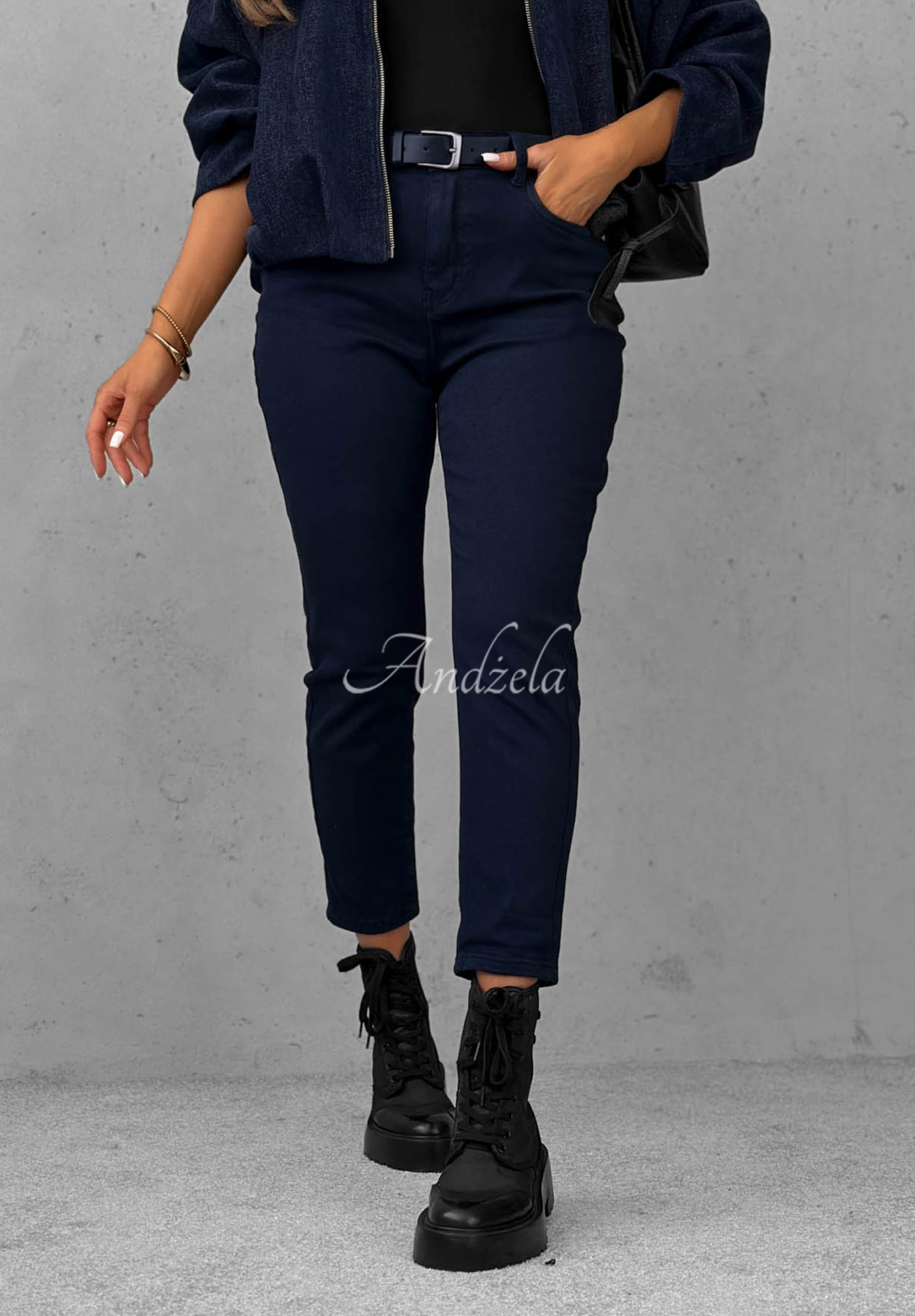 Jeanshose mit Gürtel Nothing More Dunkelblau