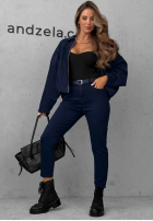 Hose Jeans z paskiem Nothing More jasnogranatowe