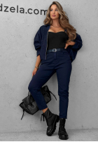 Hose Jeans z paskiem Nothing More jasnogranatowe