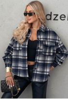 Hemd z kołnierzem w kratę Maple Plaid Dunkelblau