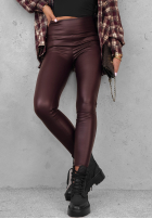 Skórzane Leggings Be Like Me Schwarz
