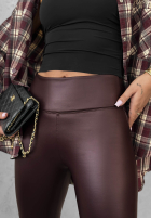 Skórzane Leggings Be Like Me Schwarz
