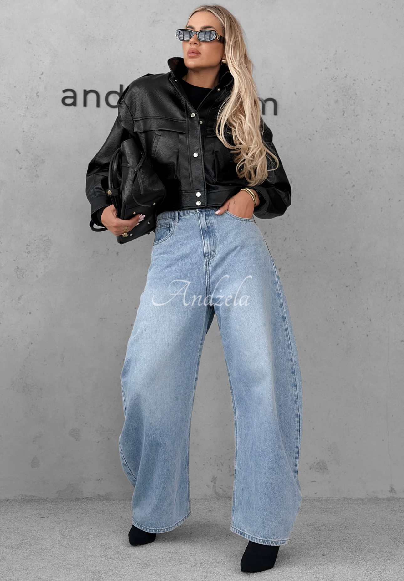 Balloon Jeanshose  Amber Avenue Hellblau