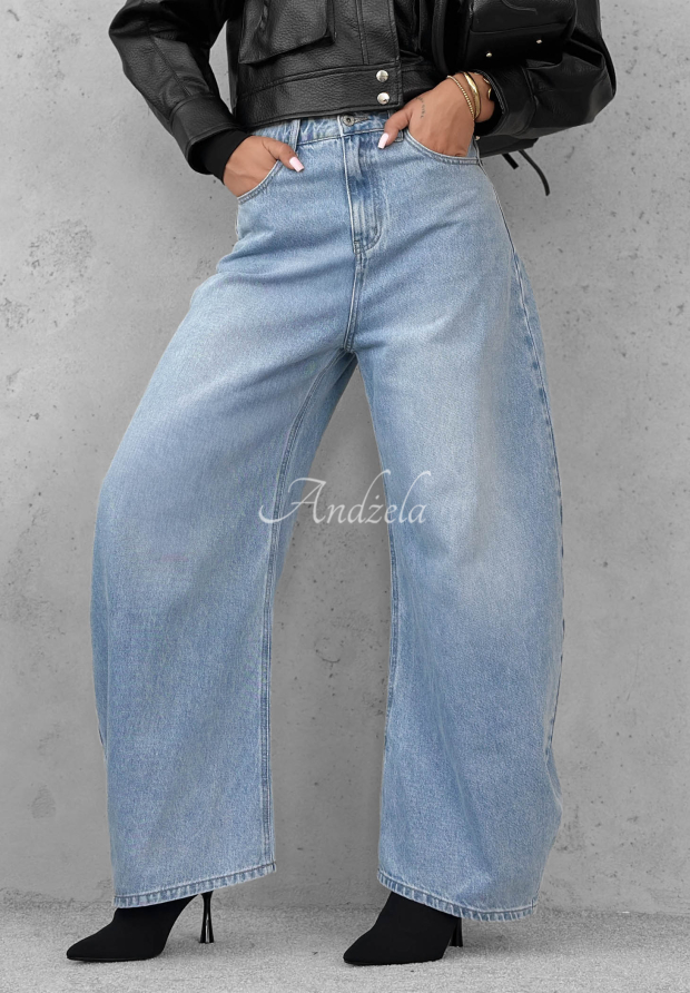 Balloon Jeanshose  Amber Avenue Hellblau