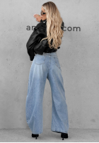Hose Jeans wide leg Amber Avenue Hellblau