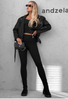 Leggings Schwarz Rainy Streets Schwarz
