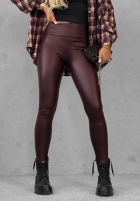 Skórzane Leggings Be Like Me Schwarz